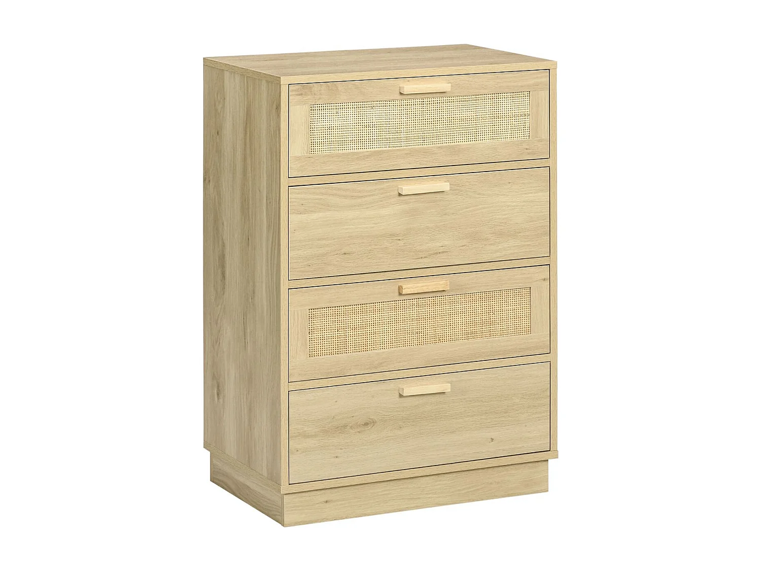 Cómoda con cajones madera natural 60x38x88.5 cm HOMCOM