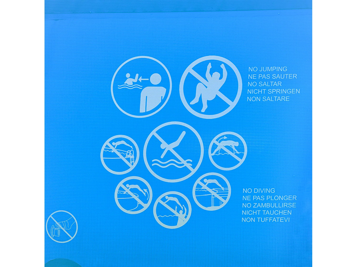 Piscina desmontable azul 252x152x65 cm Outsunny