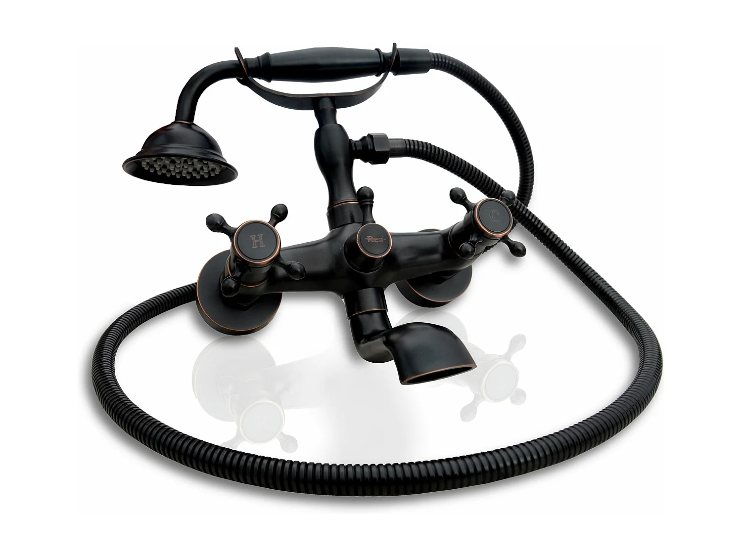 Wannenarmatur Rea Retro Black