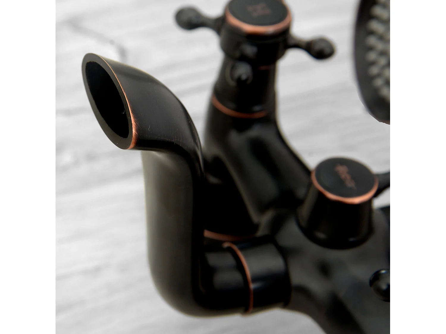 Wannenarmatur Rea Retro Black