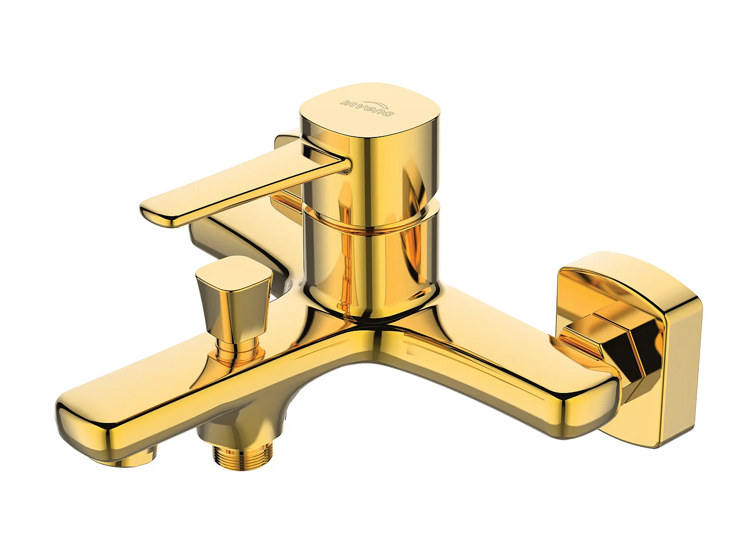 Robinet Mitigeur Baignoire Or Mural Monocommande Glamour