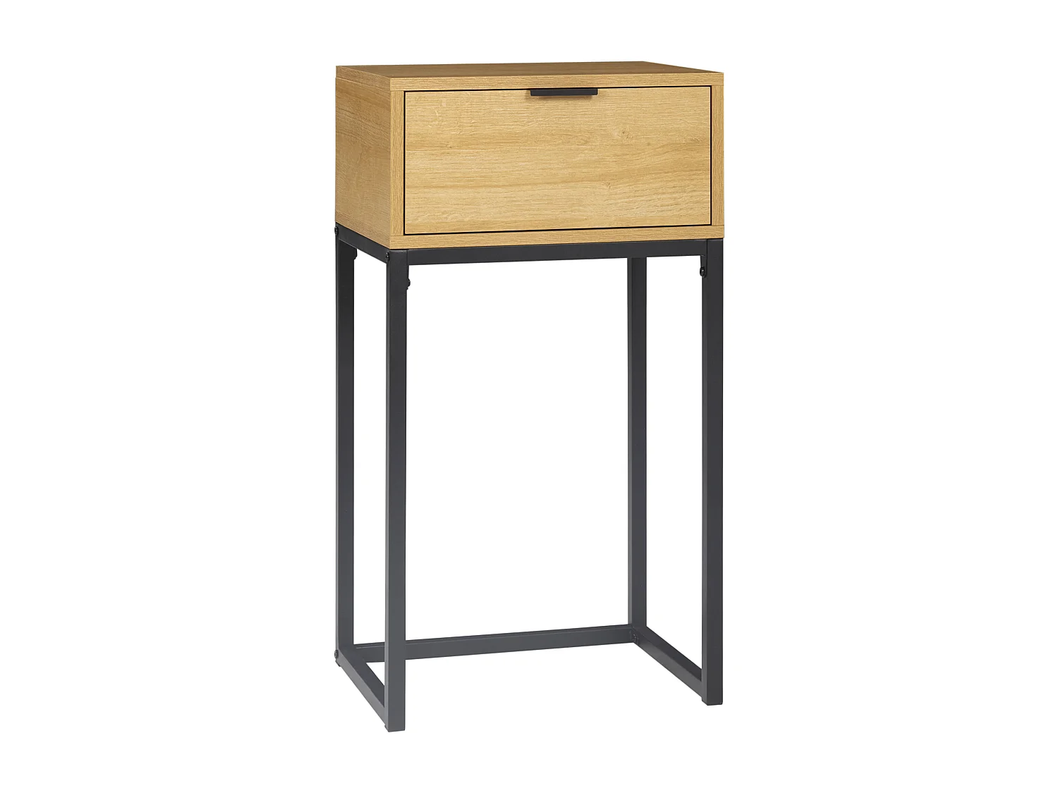 Mesa auxiliar madera natural 40x30x76 cm HOMCOM