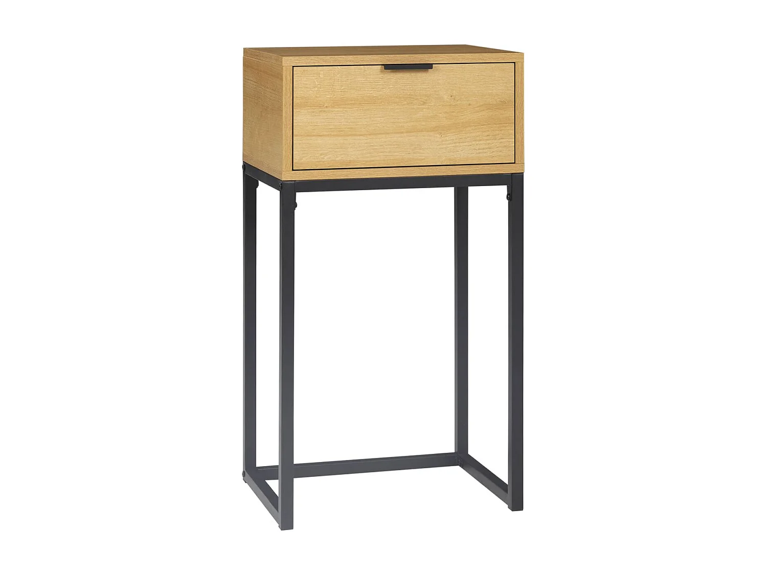 Mesa auxiliar madera natural 40x30x76 cm HOMCOM