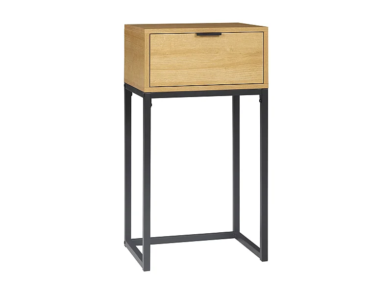 Mesa auxiliar madera natural 40x30x76 cm HOMCOM