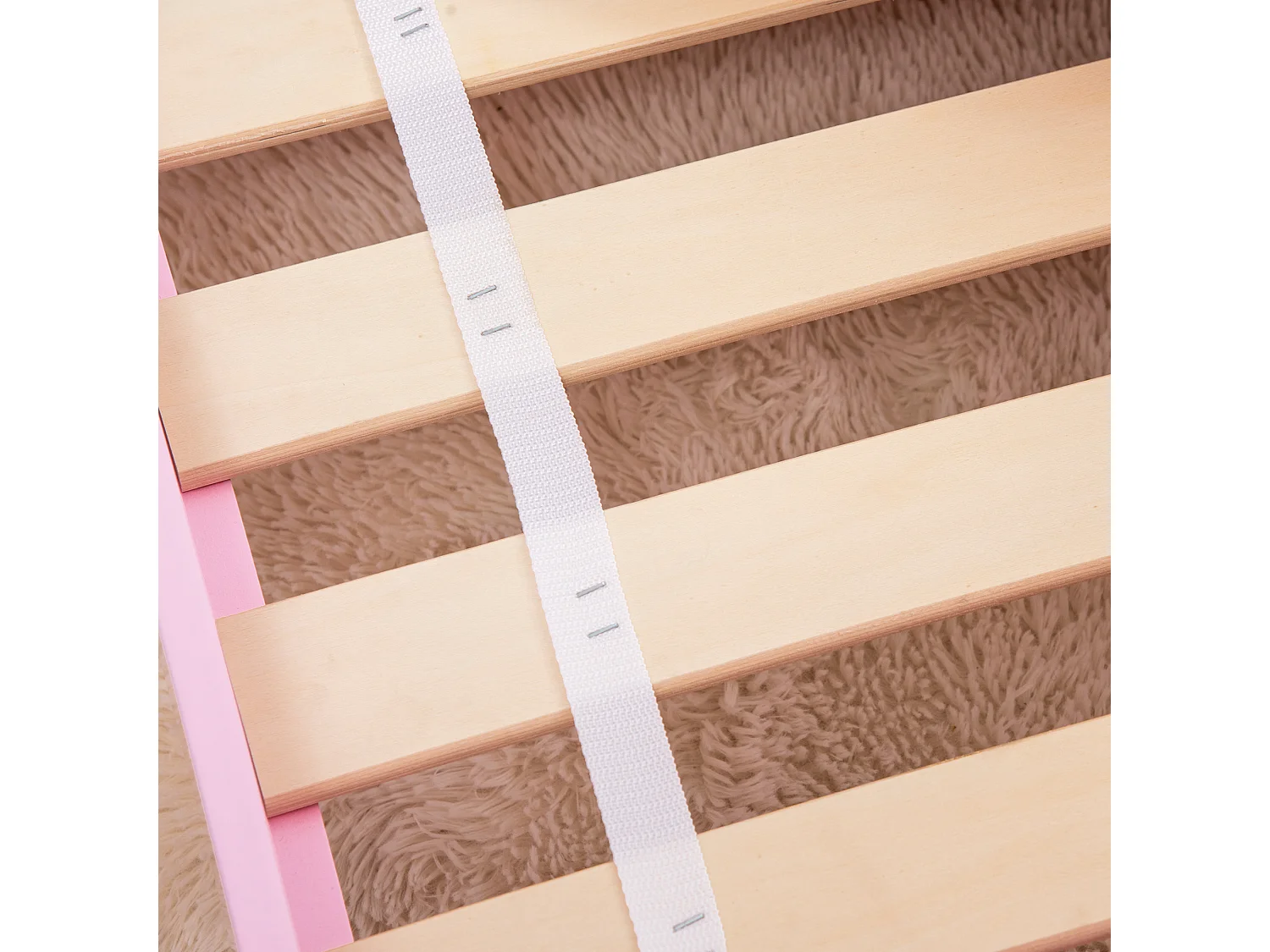 Cama para niños rosa 143x74x59 cm ZONEKIZ