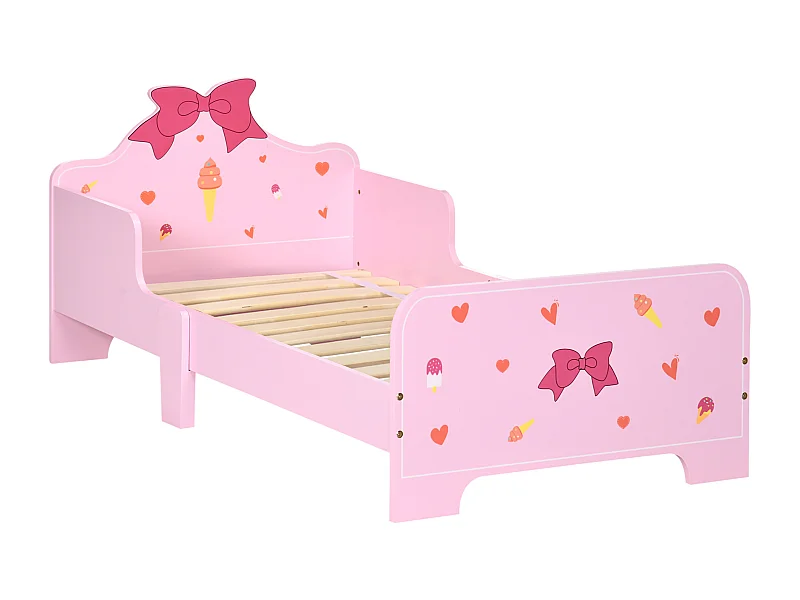 Cama para niños rosa 143x74x59 cm ZONEKIZ
