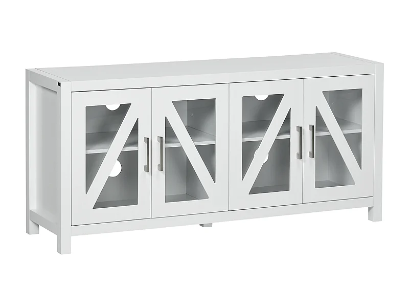 Mueble de tv blanco 130x35x60 cm HOMCOM