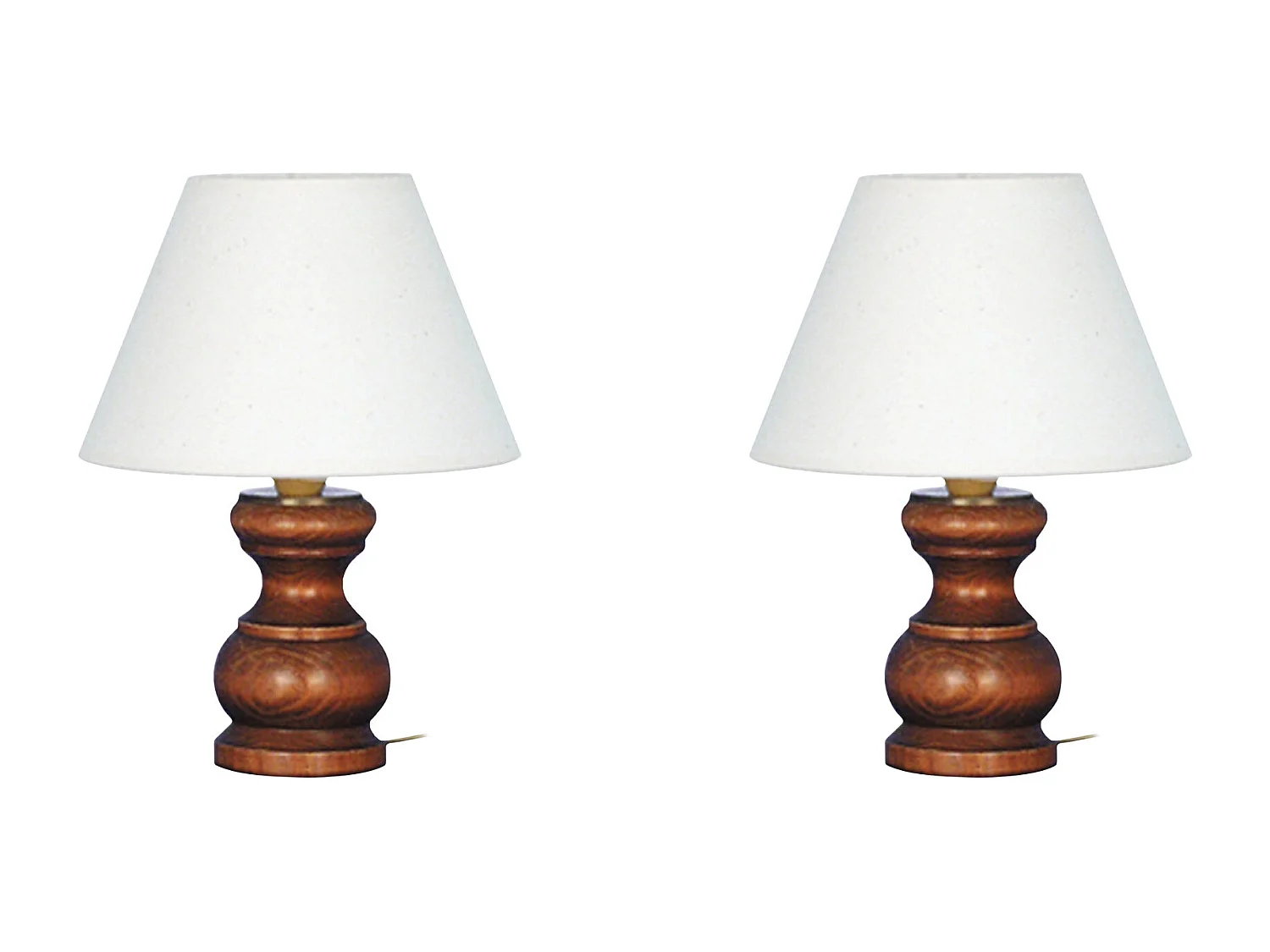 Abajur TOSEL LÉONA LT2 tecido coluna preto D16 x  H38,5  cm