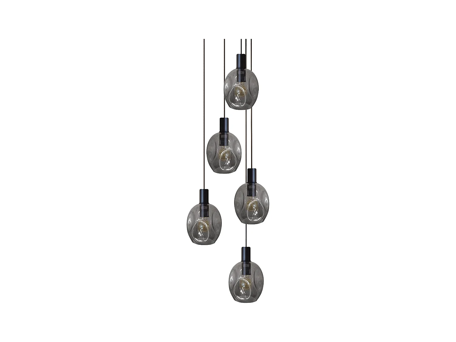 Lustre TOSEL ,métal,Gris ,P100xD60xD Hcm
