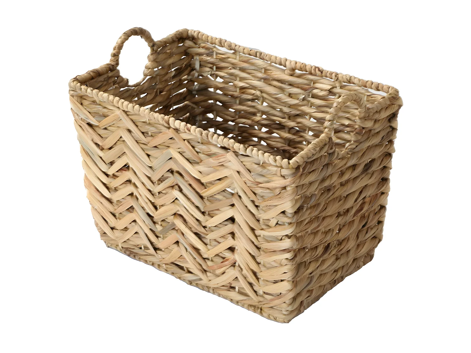 Cesta alta de jacinto de agua - L46cm x A32 cm