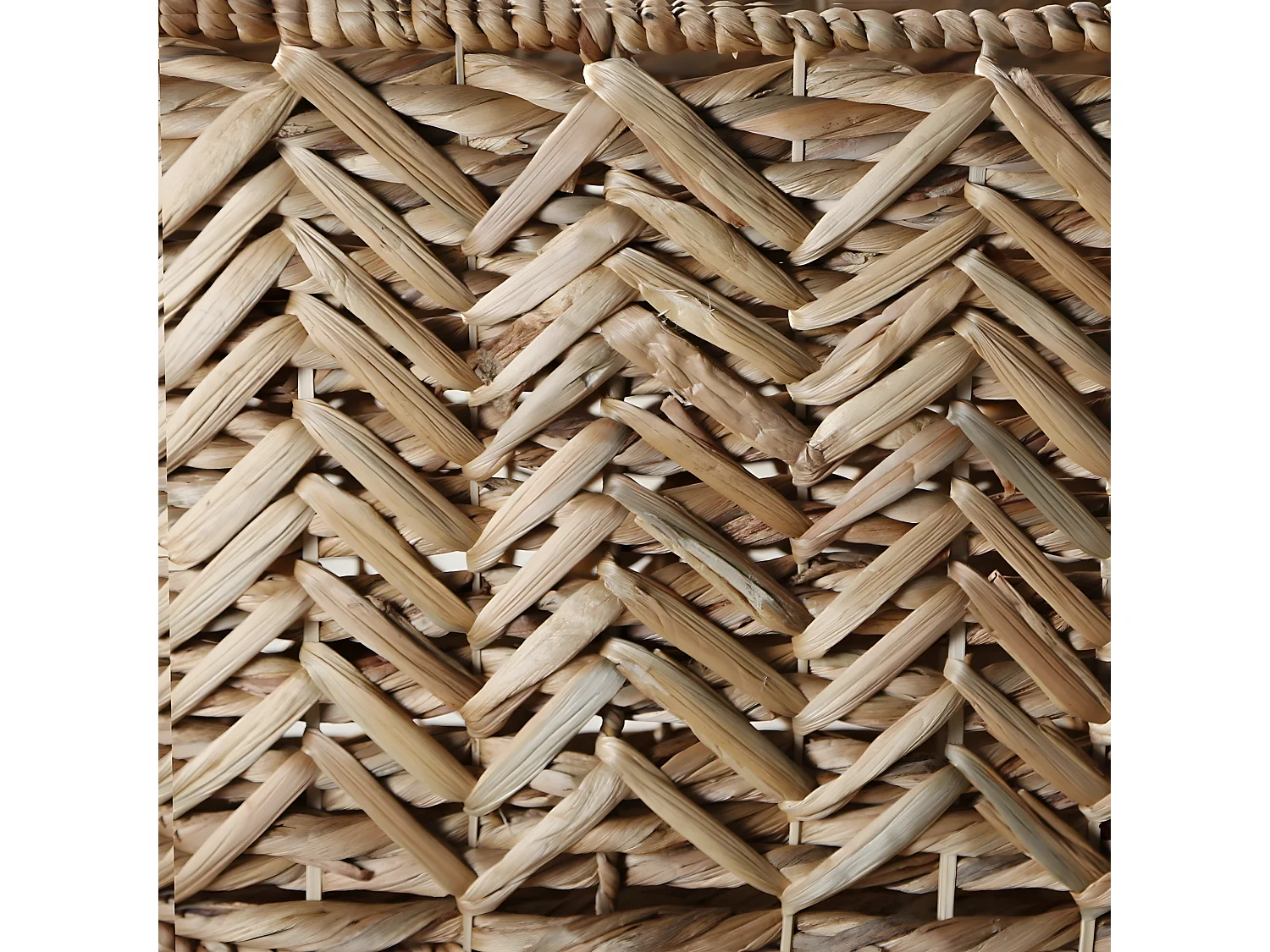 Panier haut en jacinthe d'eau - L46cm x H32 cm