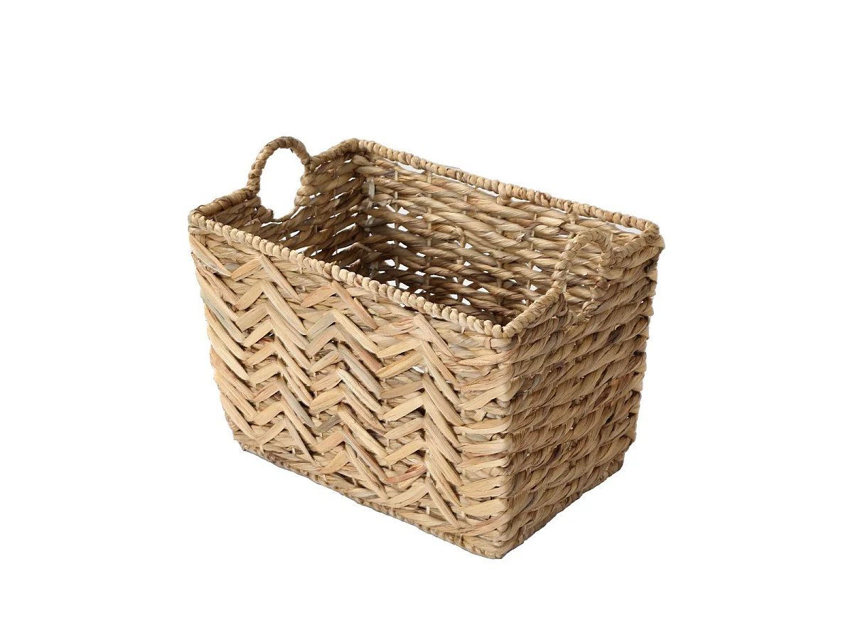 Cesta alta de jacinto de agua - L46cm x A32 cm