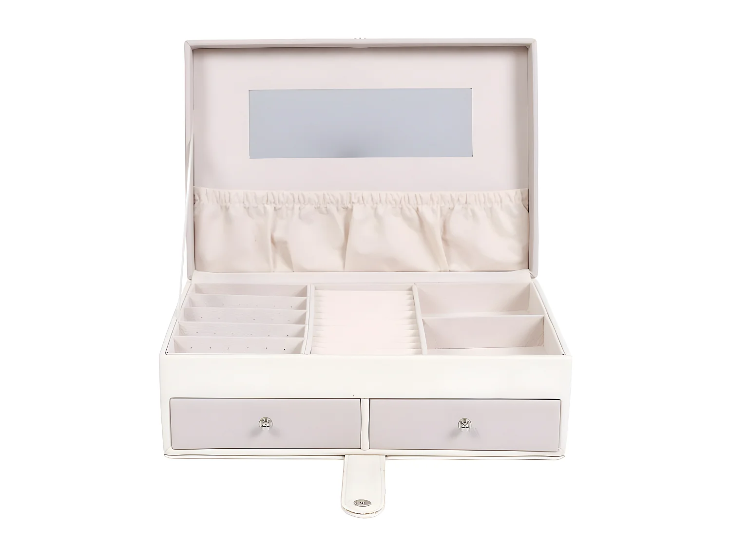 Boîte à Bijoux Design "Lena" 25cm Rose & Blanc