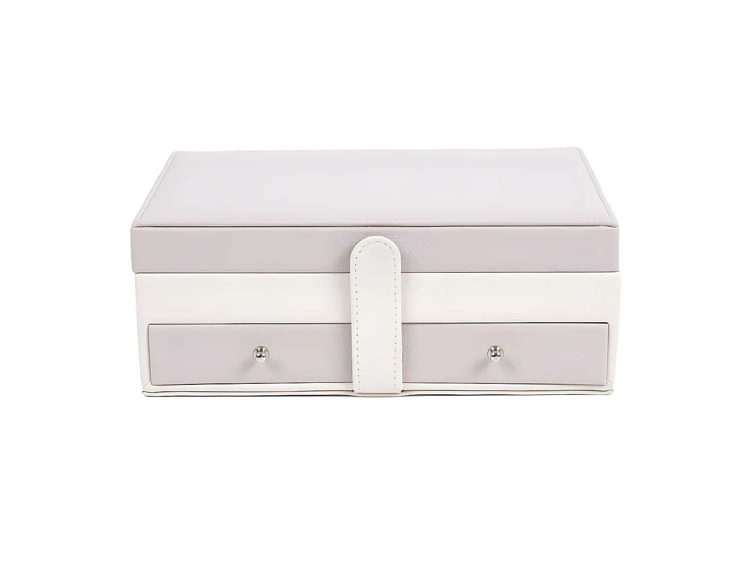 Boîte à Bijoux Design "Lena" 25cm Rose & Blanc