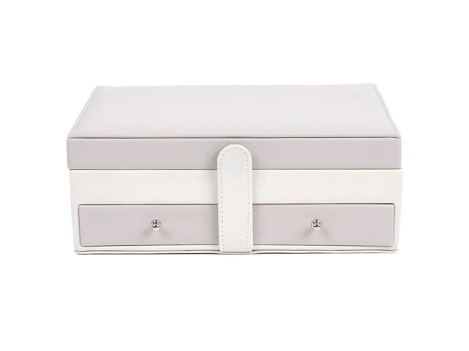 Boîte à Bijoux Design "Lena" 25cm Rose & Blanc