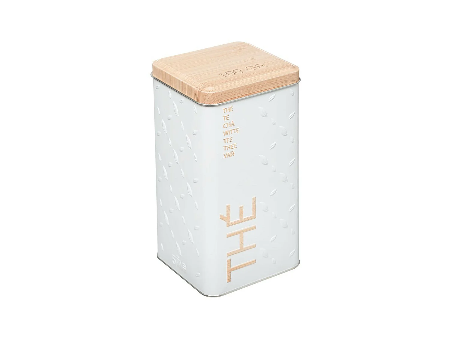 Boîte à Thé en Vrac "Scandi" 17cm Blanc
