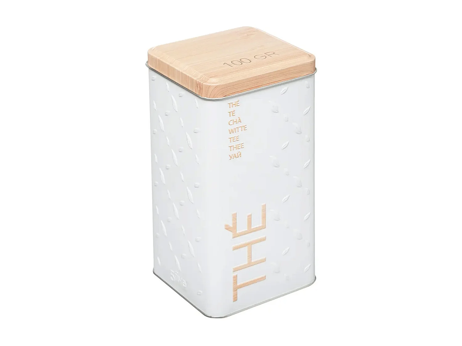 Boîte à Thé en Vrac "Scandi" 17cm Blanc