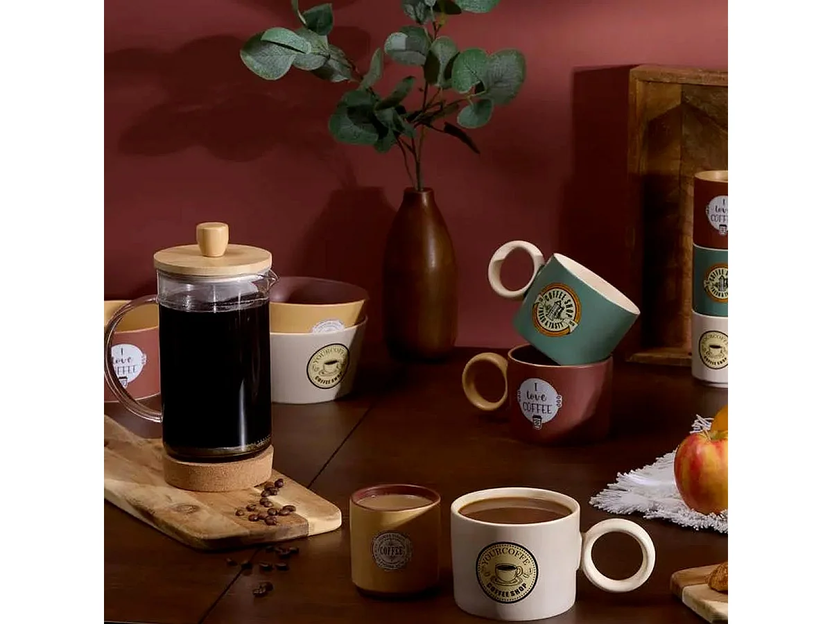 Cafetera de Bambú "Nature" 60cl Moderna y Ecológica