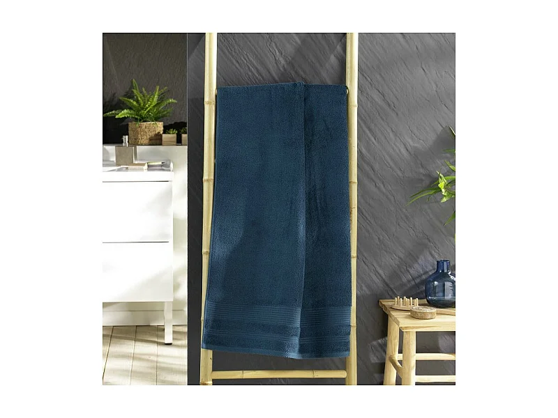 Drap de Douche "Tendresse" 70x130cm Saphir