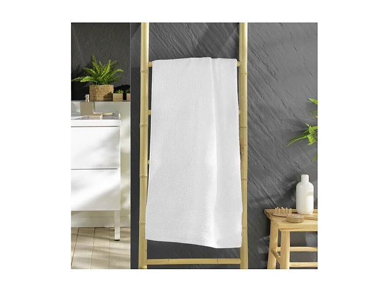 Drap de Douche "Tendresse" 70x130cm Blanc