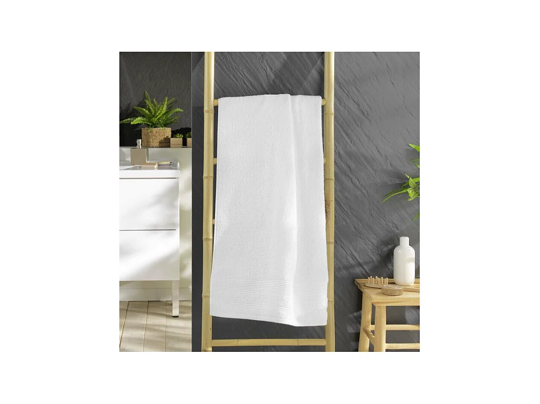 Drap de Douche "Tendresse" 70x130cm Blanc