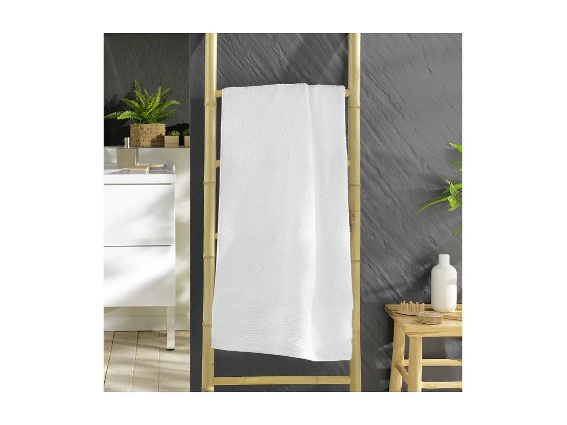 Drap de Douche "Tendresse" 70x130cm Blanc