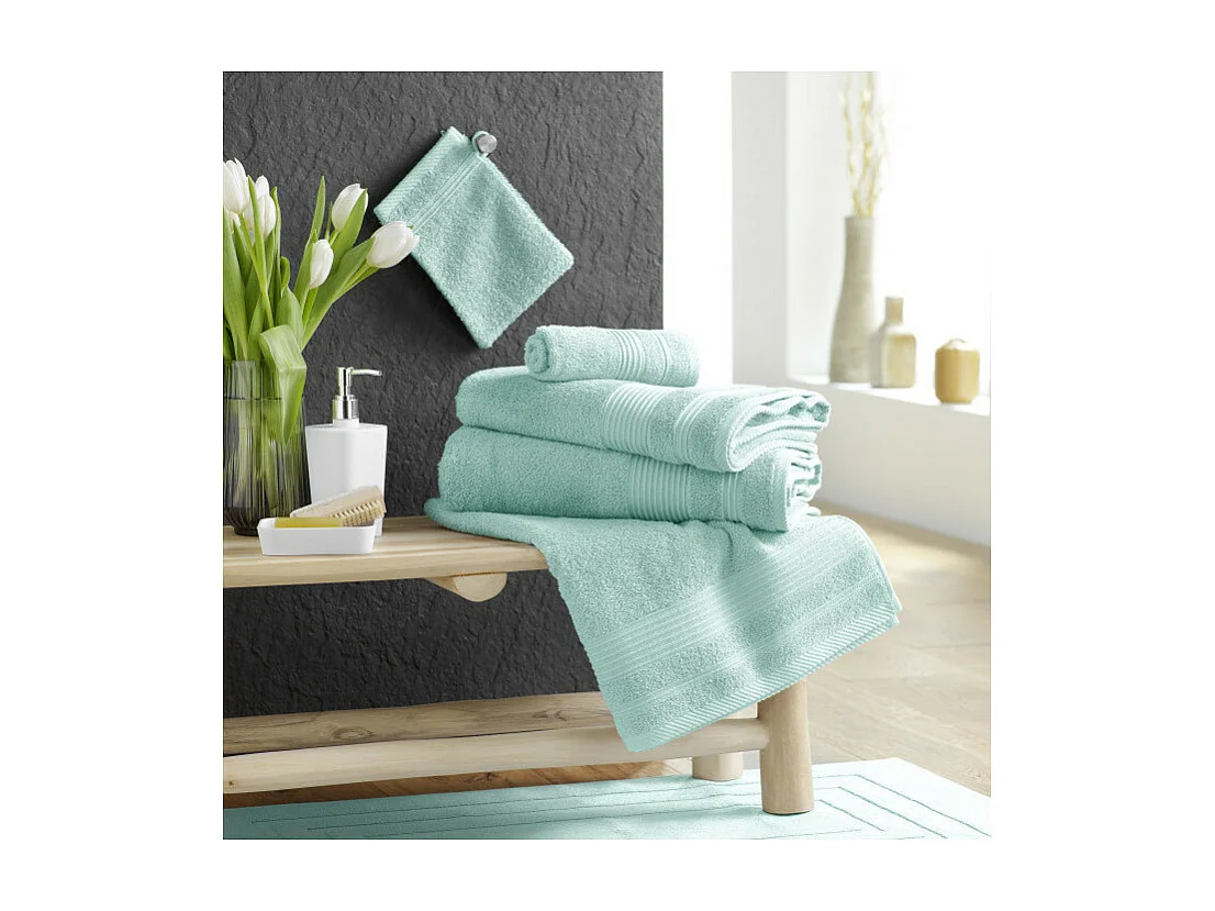 Drap de Douche "Tendresse" 70x130cm Céladon