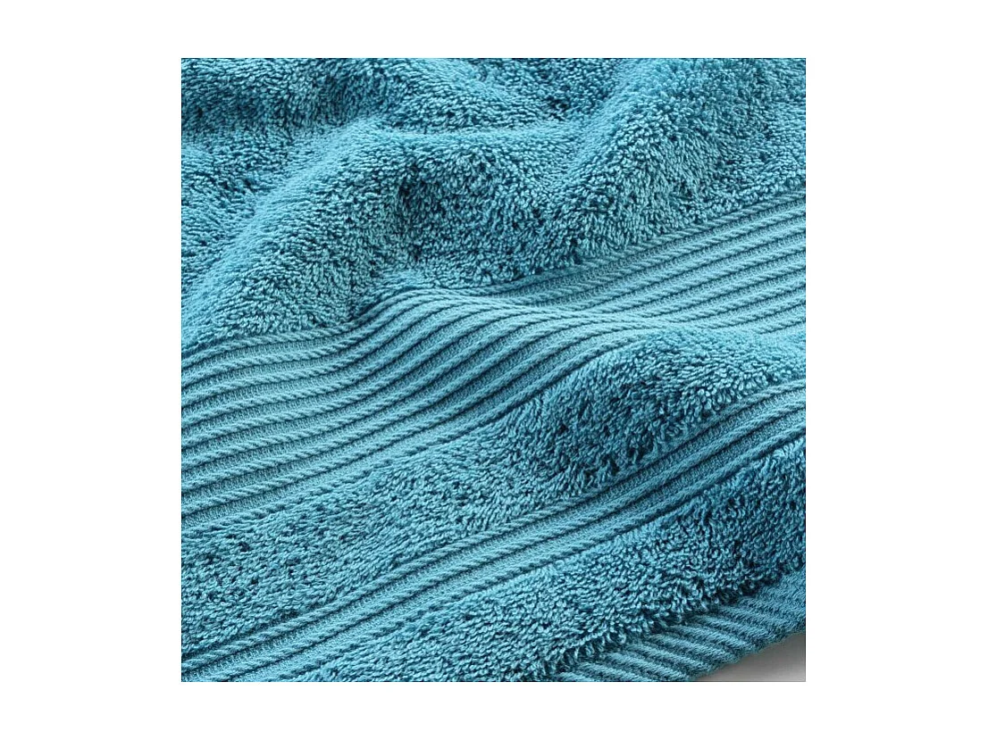 Drap de Douche "Tendresse" 70x130cm Bleu Paon