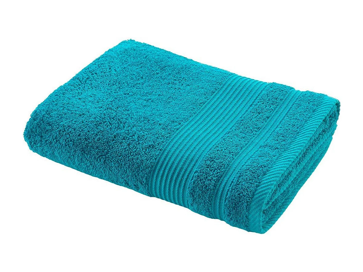 Drap de Douche "Tendresse" 70x130cm Bleu Paon