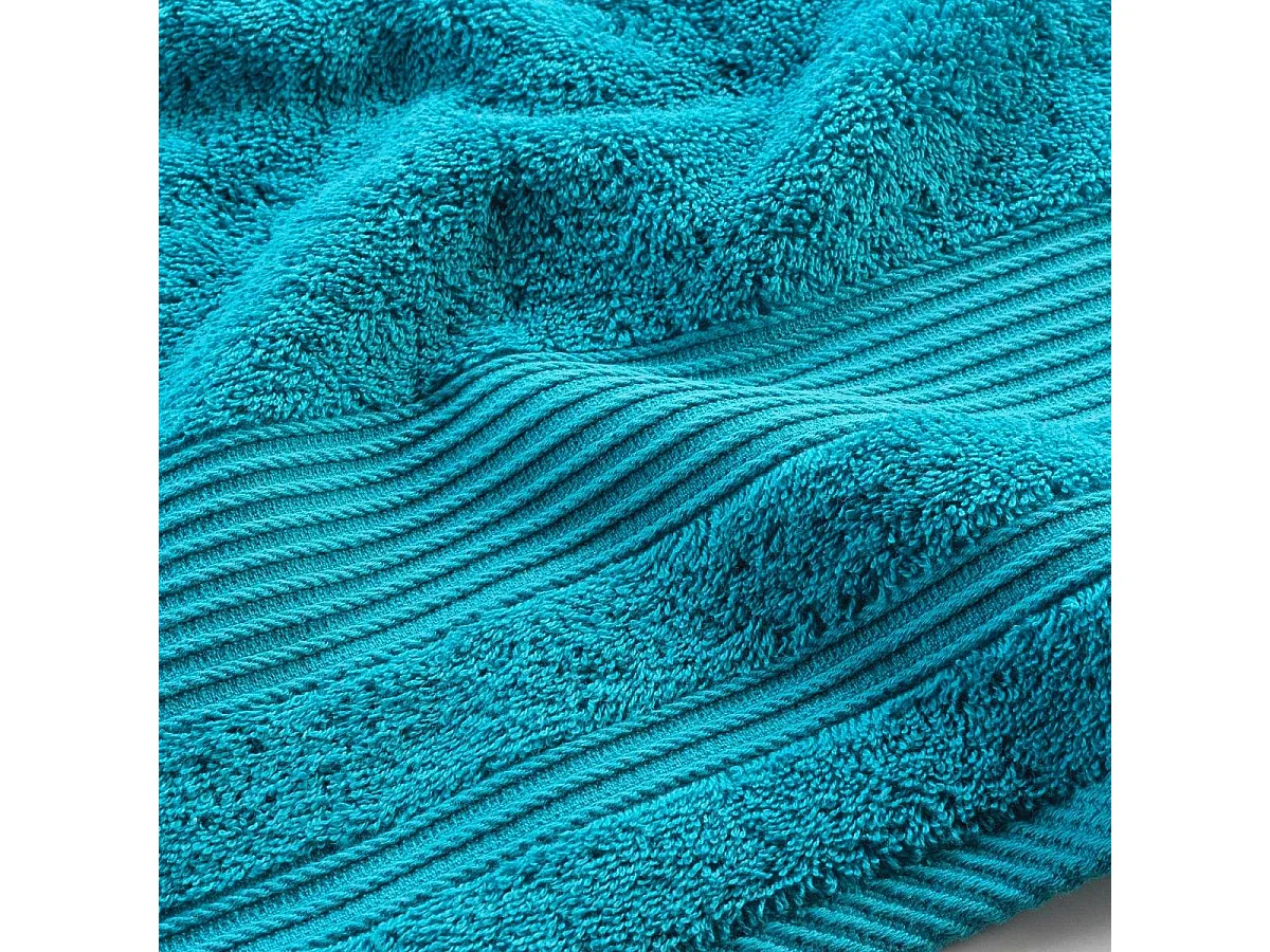 Drap de Douche "Tendresse" 70x130cm Bleu Paon