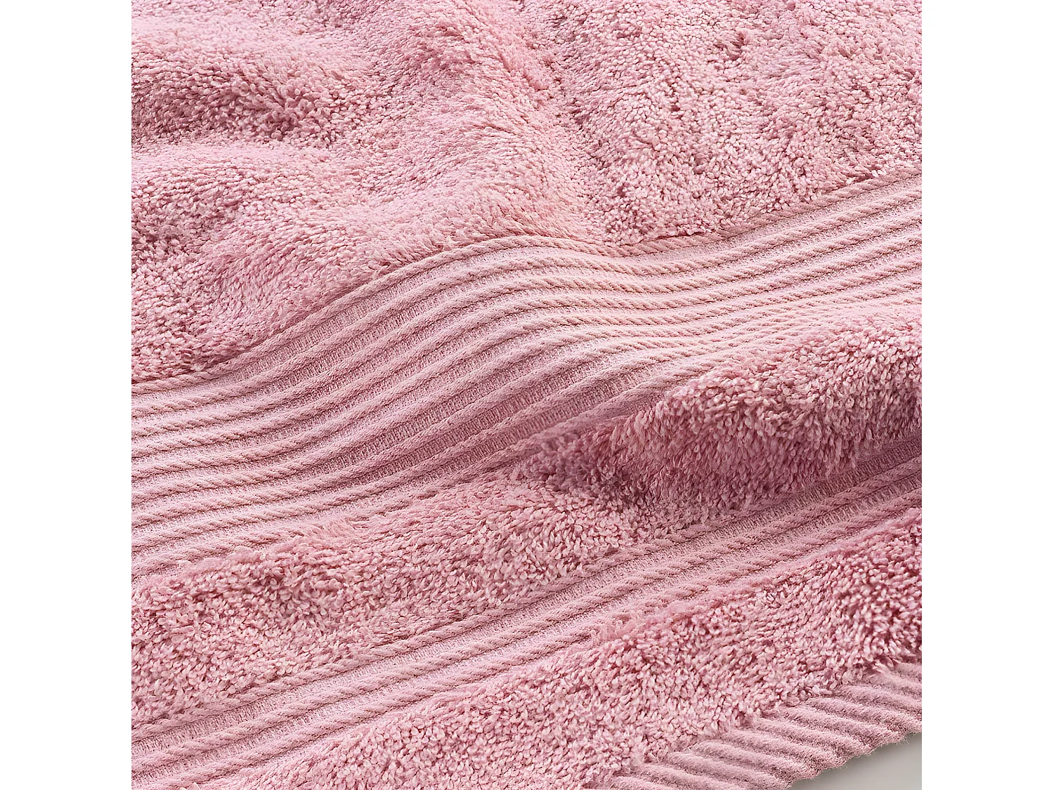 Drap de Douche "Tendresse" 70x130cm Bois de Rose