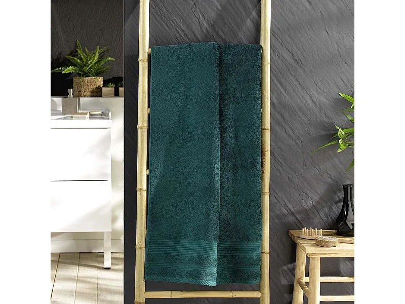 Drap de Douche "Tendresse" 70x130cm Émeraude