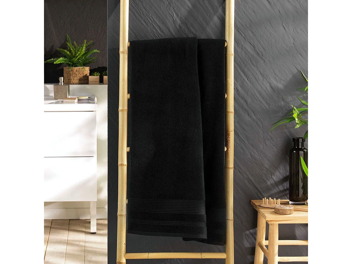 Drap de Douche "Tendresse" 70x130cm Noir