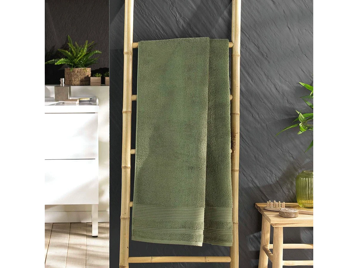 Drap de Douche "Tendresse" 70x130cm Fougère