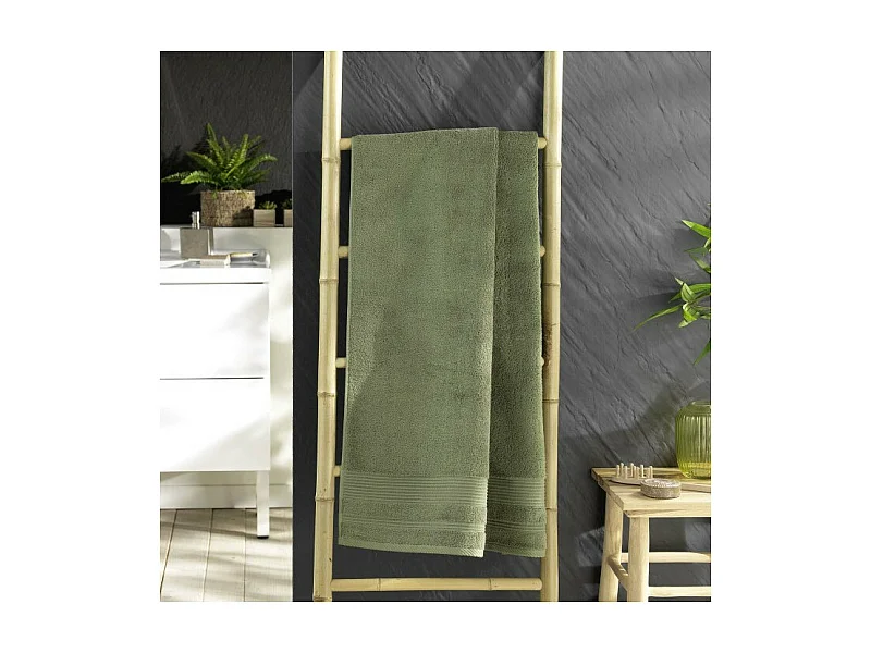 Drap de Douche "Tendresse" 70x130cm Fougère