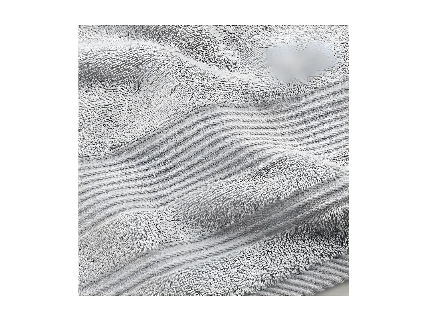 Drap de Douche "Tendresse" 70x130cm Gris Perle