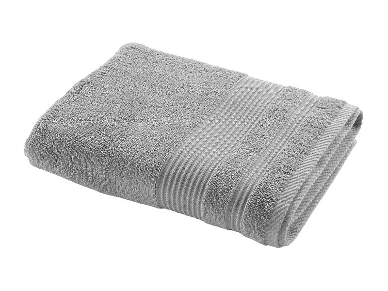 Drap de Douche "Tendresse" 70x130cm Gris Perle