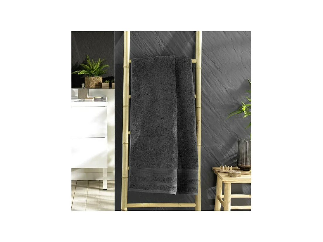 Drap de Douche "Tendresse" 70x130cm Anthracite