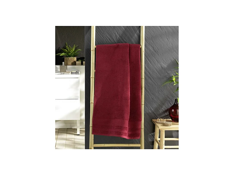 Drap de Douche "Tendresse" 70x130cm Rubis