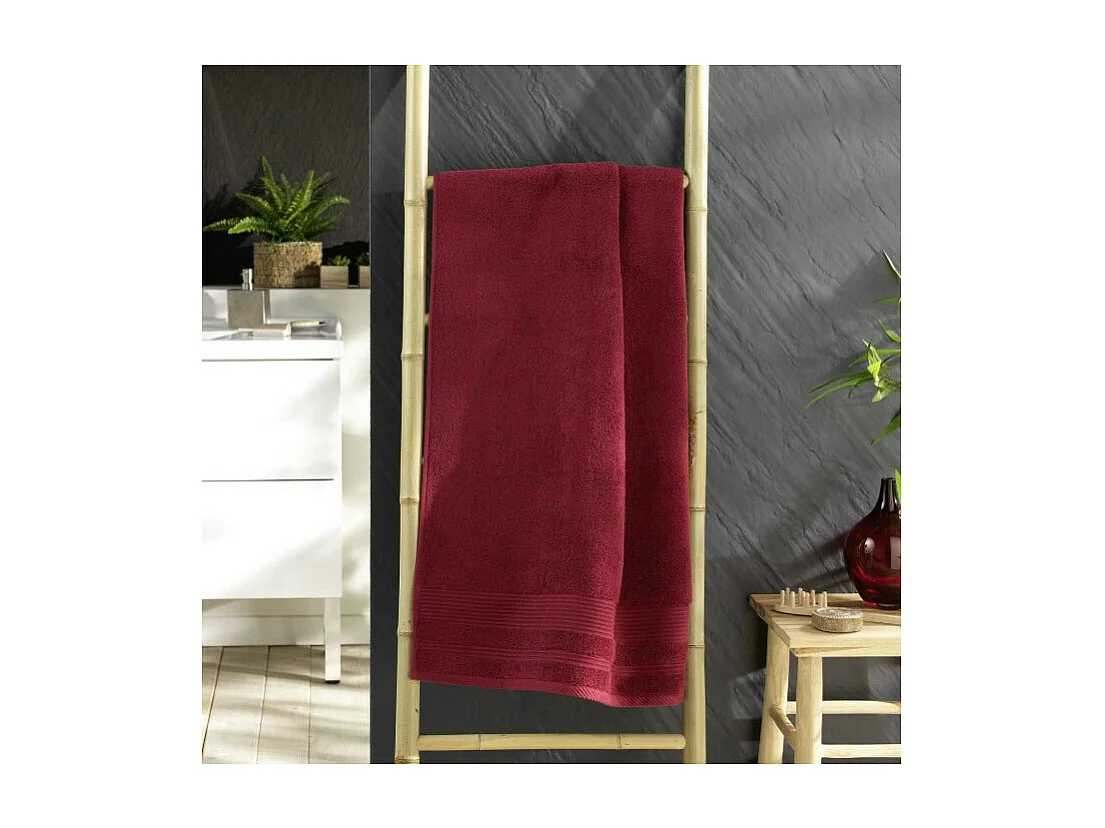 Drap de Douche "Tendresse" 70x130cm Rubis