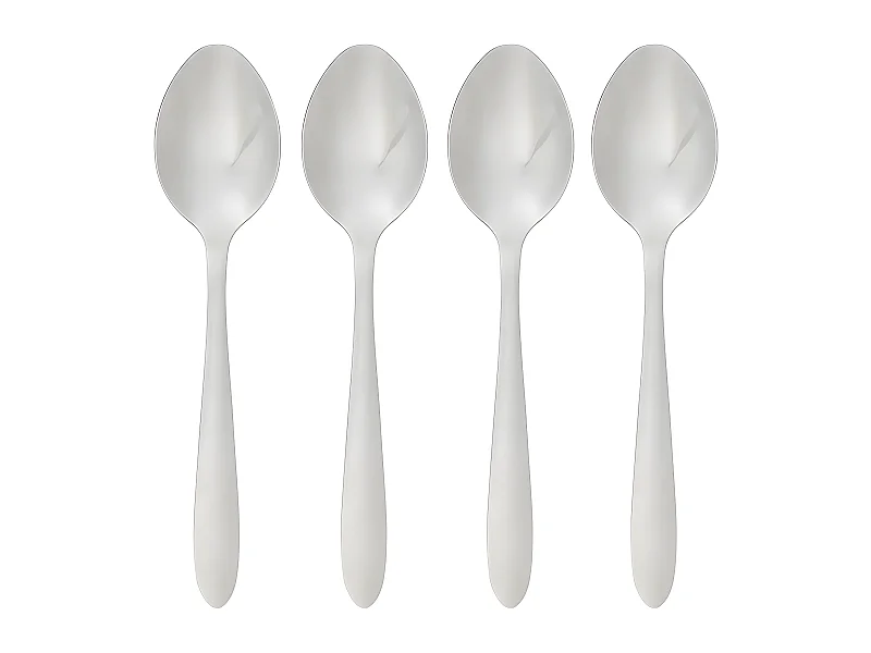 Lot de 4 Cuillères à Soupe Inox "Nevis" 19cm Argent