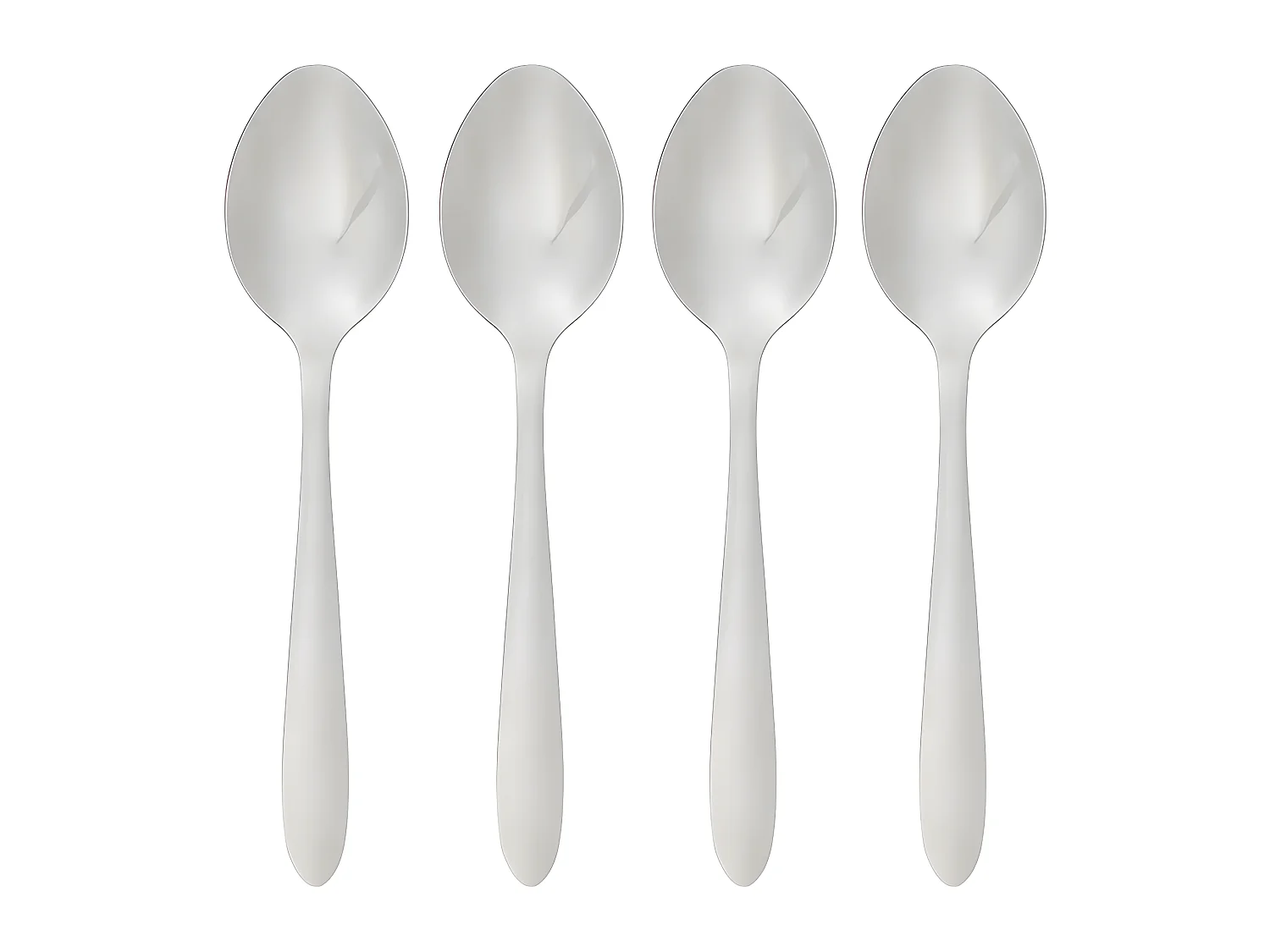 Lot de 4 Cuillères à Soupe Inox "Nevis" 19cm Argent