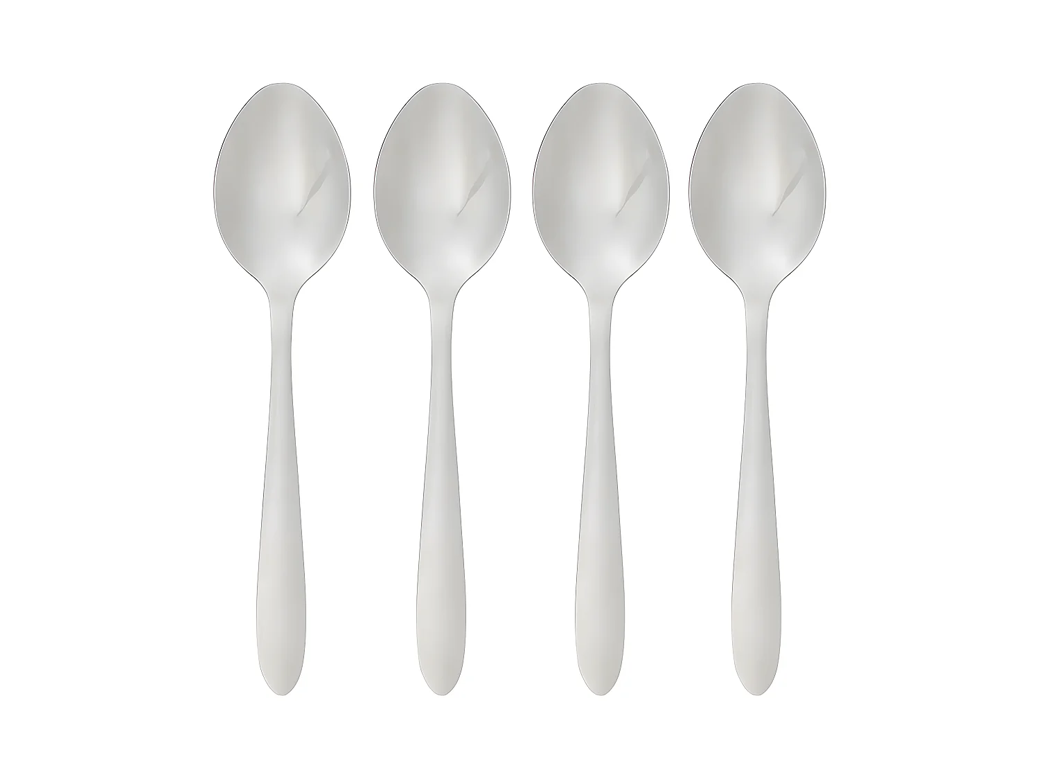 Lot de 4 Cuillères à Soupe Inox "Nevis" 19cm Argent