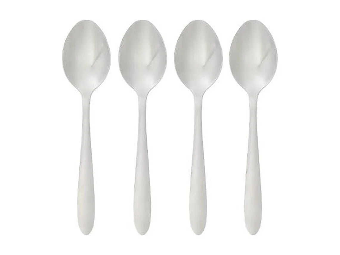 Lot de 4 Cuillères à Soupe Inox "Nevis" 19cm Argent