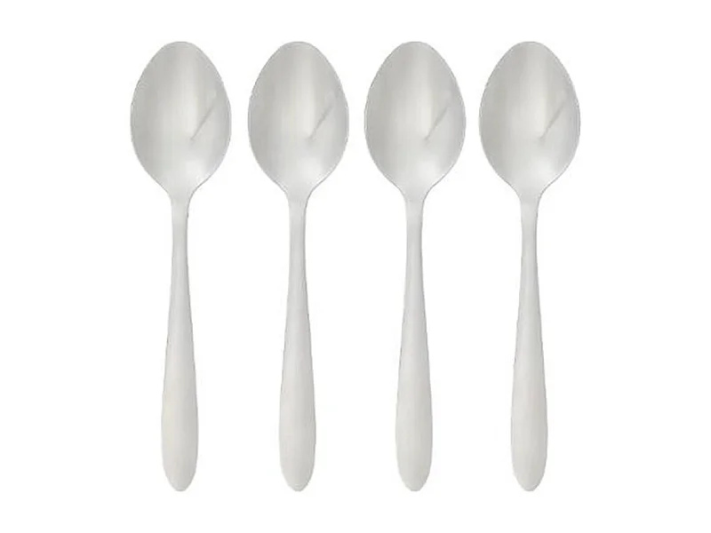 Lot de 4 Cuillères à Soupe Inox "Nevis" 19cm Argent
