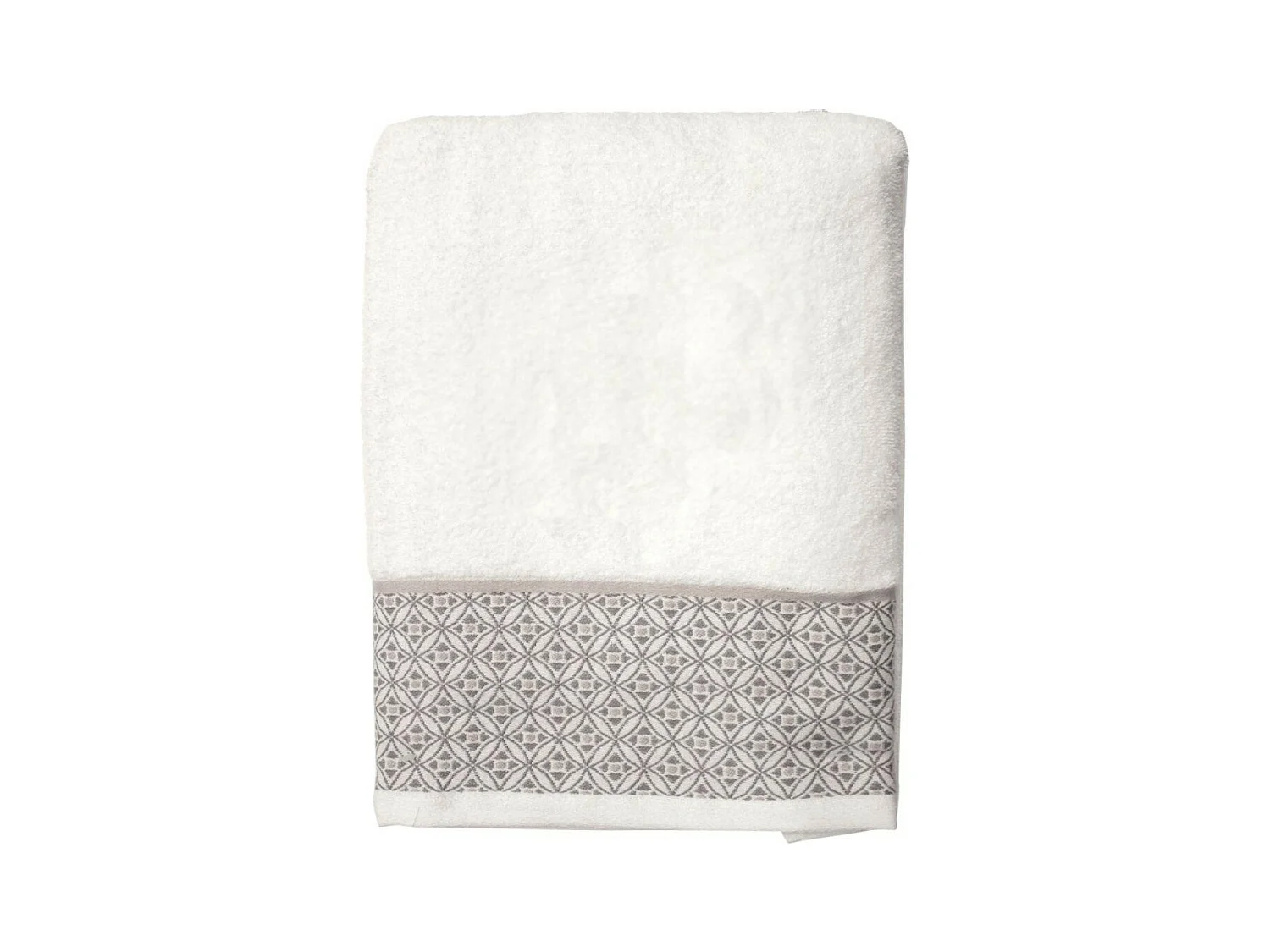 Serviette de Toilette Jacquard "Belina" 50x90cm Blanc