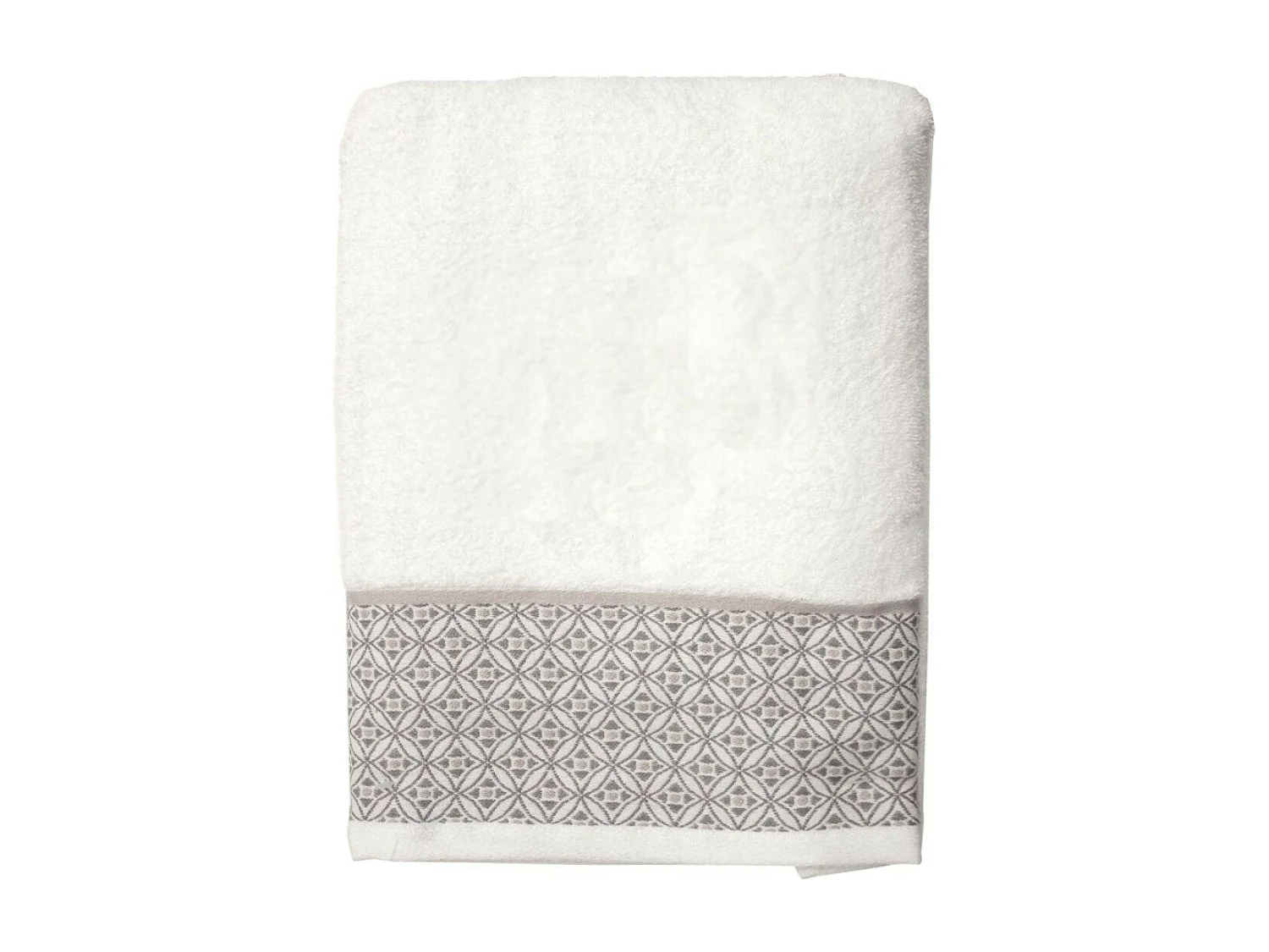 Serviette de Toilette Jacquard "Belina" 50x90cm Blanc