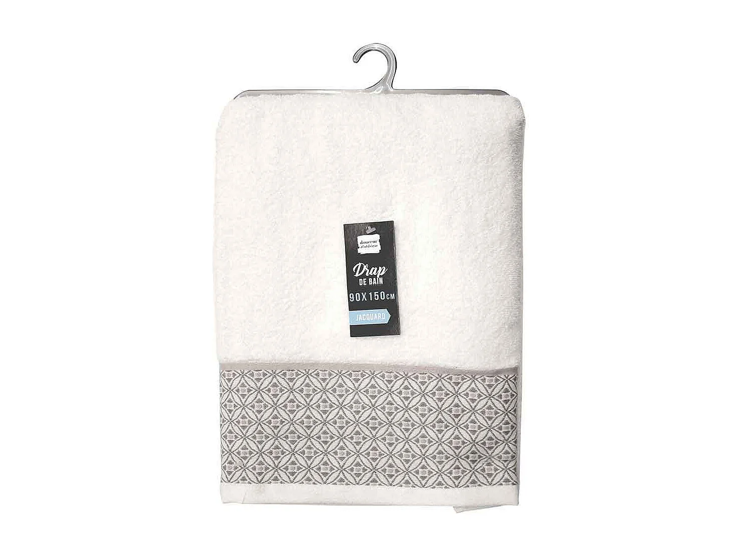 Serviette de Toilette Jacquard "Belina" 50x90cm Blanc