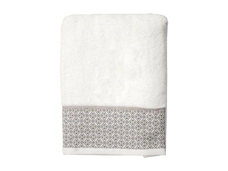 Serviette de Toilette Jacquard "Belina" 50x90cm Blanc