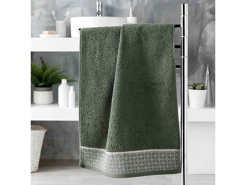 Serviette de Toilette Jacquard "Belina" 50x90cm Kaki